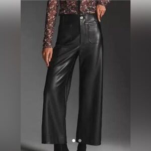 MAEVE Anthropologie 
The Colette Faux Leather Pants In Black
Size 31
